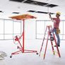 Folding Plate Lifter XXL for Plasterboard 140-350 cm Working Height Adjustable Max 290 cm Load Arm Width and 68 kg Load Capacity Image 3