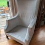 Modern High-Back Wingback Armchair Image 3