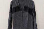 Polka Dot Lace Panel Blouse