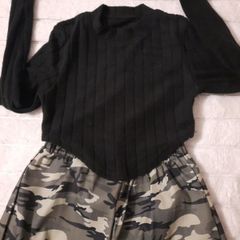 camo trousers and top set