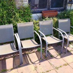 Eight Garden chairs, Black are Gone. , , 4 grayish green.