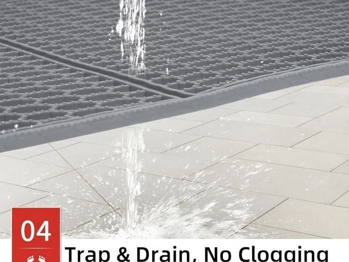 Drainage Floor Mat 300 X 90cm Commercial Indoor Outdoor Non-Slip Rubber Entrance Mats Anti-Fatigue Waterproof Door Mat with Drainage