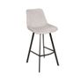 Luka Navy Velvet Bar Stool  Stylish Loft Design Image 4