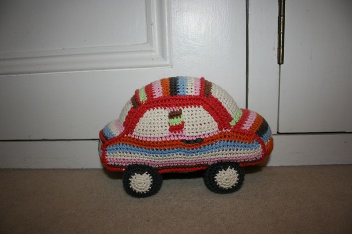 Marie-Claire Petit Crochet Car Toy with Rattle