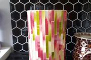 unusual glass mosaic vase
