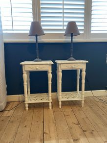 Bedside table locker unit in French ornate style x 2