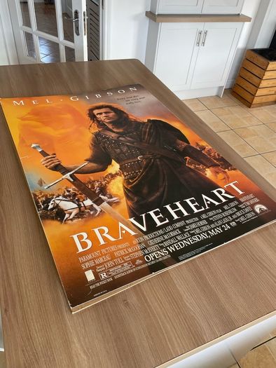 Braveheart Original 1995 Large Movie Display Poster