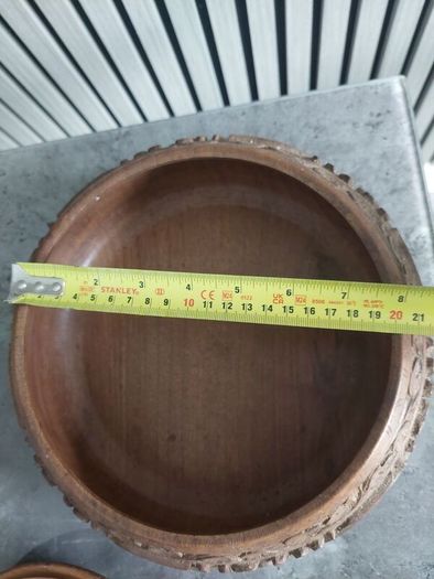 hand carved wooden bowl