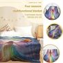 Soft Fleece Throw Blanket - 60x80 Inch Flannel Thick Fluffy Throw Blanket for Sofa Bed Couch or Chair, All Seasons Cozy Warm & Lightweight Blanket for Girls Kids Adults, Angel Pattern Image 3
