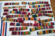 Job Lot of Vintage Military Medal Ribbon Bars (WWI &amp; WWII Allied)