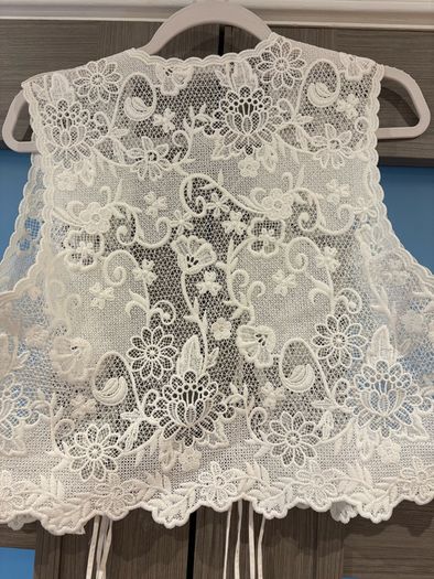 zara lace waistcoat