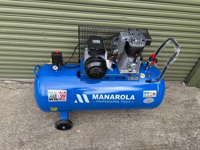 Brand New 200l Manarola 3hp Air Compressor
