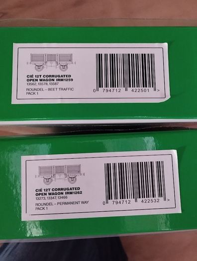 Irish Railway Models Bulleid wagon packs x2