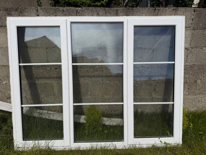 Triple glazed PVC window