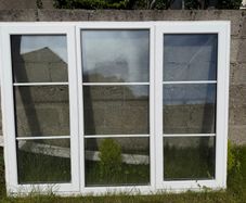 Triple glazed PVC window