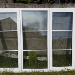 Triple glazed PVC window