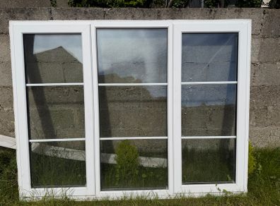 Triple glazed PVC window
