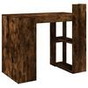 Office Desk Smoked Oak 103.5x56.5x94 cm Engineered Wood