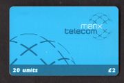 2002 Isle of Man UK2/20 units  Manx Telecom definitive (Siemens - S37)) Phone Card