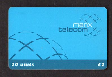 2002 Isle of Man UK2/20 units  Manx Telecom definitive (Siemens - S37)) Phone Card