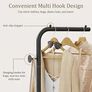 Coat Stand Metal - 180cm Coat Rack with 1 Hooks for Hanging Clothes, Hats and Bags, Clothes Rail for Entryway, Living Room, Black Image 5