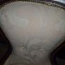 Victorian Style Vintage Balloon Back Upholstered Nursing Chair Image 2