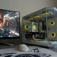 Custom White Panoramic Gaming PC | Ryzen 5 5600G | NVMe  | B550 | RTX 2060 Super 8GB |
