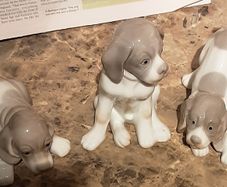nice ceramic puppies, read ad
