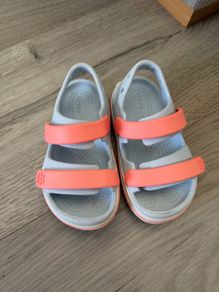Girls Pink Croc Sandals - Kids Size 8