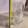 Vintage Small BOHEMIA Glass Vase, Cut Glass Vase, 1950s Image 3