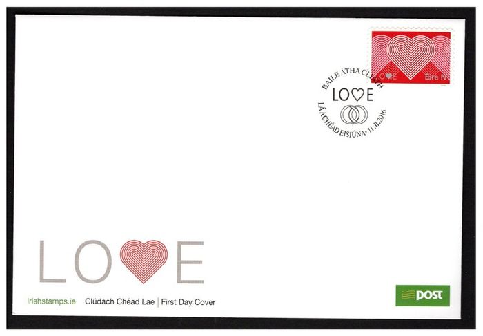 Collection 2016 Ireland Commemorative Stamps An Post First Day Cover (FDC). Collection of 12 covers.