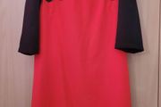 red &amp; black day dress