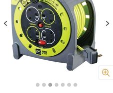 Masterplug 15m Pro XT Case 4 Socket Extension Cable Reel