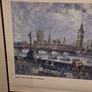 1988 London - Big Ben and Houses of Parliament - Framed Image 2