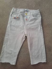 Zara Girls White Jeans 3-4