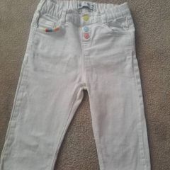 Zara Girls White Jeans 3-4