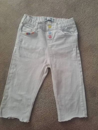 Zara Girls White Jeans 3-4