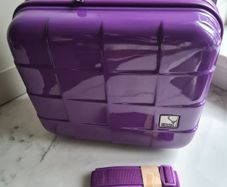Antler Purple Hand Luggage Vanity Case With Shoulder  Strap