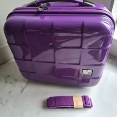 Antler Purple Hand Luggage Vanity Case With Shoulder  Strap
