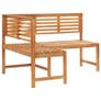 Garden Corner Bench 140 cm Solid Acacia Wood Image 4