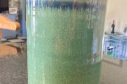 Louis Mulcahy teal green Vase / Wine Holder