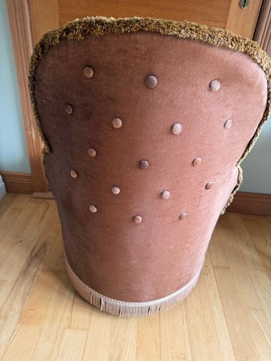 Genuine Vintage Slipper /Tub Brown Bedroom Chair