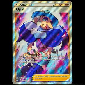 Opal 184/185 Trainer Ultra Holo Rare Sword and Shield Vivid Voltage SWSH Pokemon Card