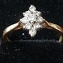 18ct gold diamond cluster ring Image 2