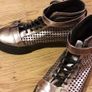 Ladies metallic platform boots size uk36 Image 5