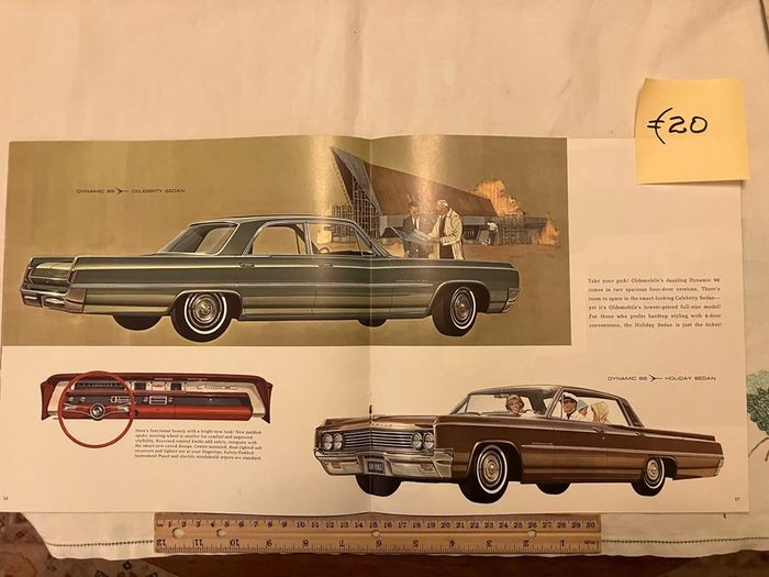 American car brochures. 1950s, 1960s and 1980s