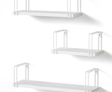 NEW SALE | Wall Shelves Rustic Floating Shelves, Decorative Wood Shelf Set of 3, Wall Mounted Storage Shelves for Bedroom, Living Room, Kitchen, Bathroom, Office and More,Black