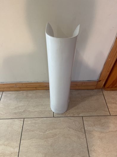 bathroom sink , pedestal and tap