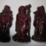 Chinese Feng Shui Three Wise Men Figurines Resin Statues for Prosperity & Luck Image 2