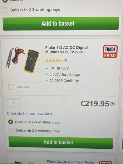 Fluke Multimeter 113